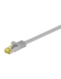 Goobay 10m RJ45 Patchkabel CAT 6A S/FTP (PiMF), 500 MHz, mit CAT 7 Rohkabel, grau LSZH halogenfrei, Kupfer