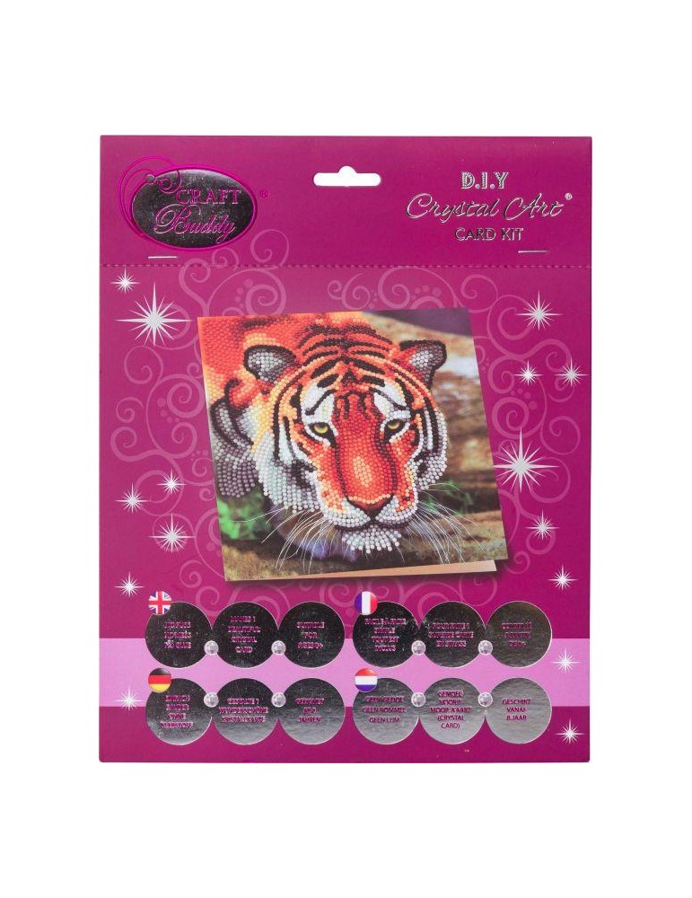 Crystal Art Tiger 18x18cm