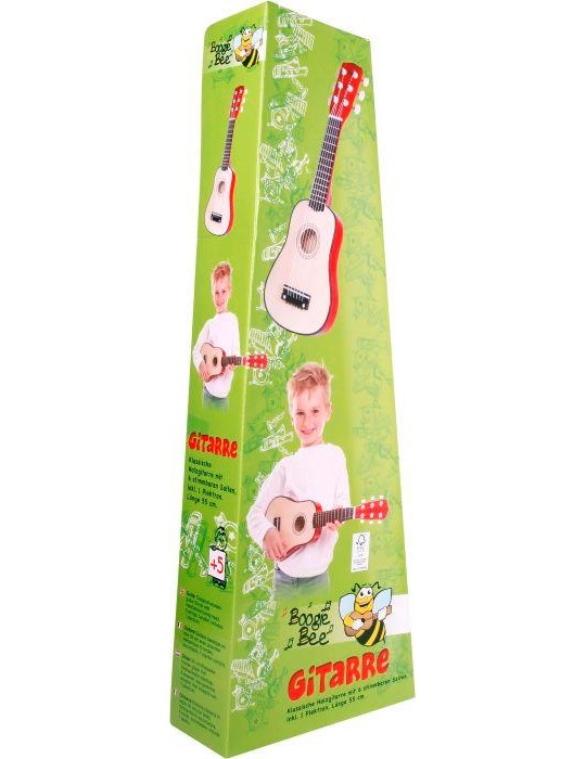 BGB Holzgitarre mit 6 Saiten, 55cm