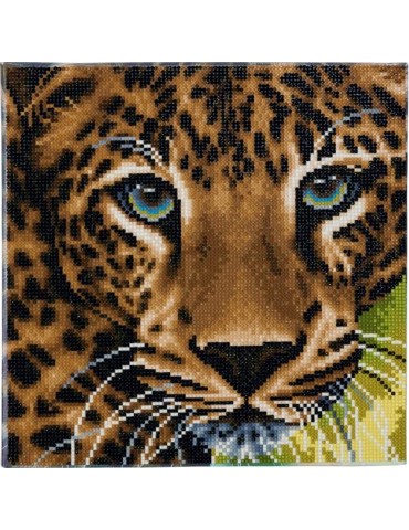 Crystal Art Leopard 30x30 cm