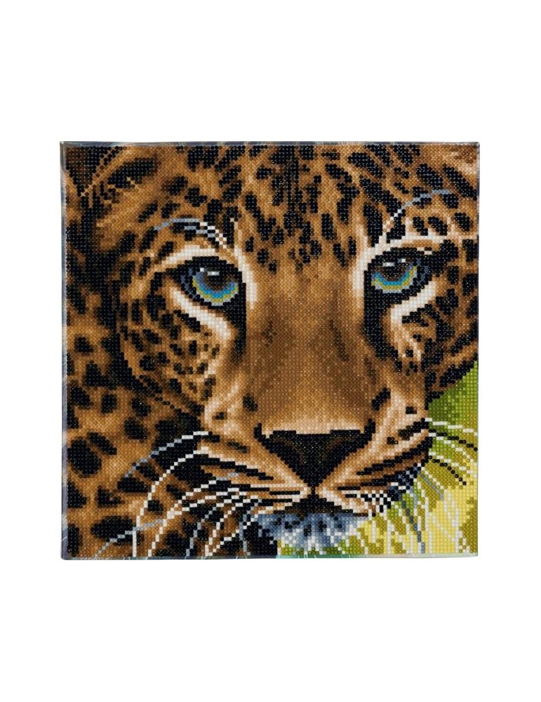Crystal Art Leopard 30x30 cm