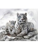 Diamond Painting Tigermama 40x30cm