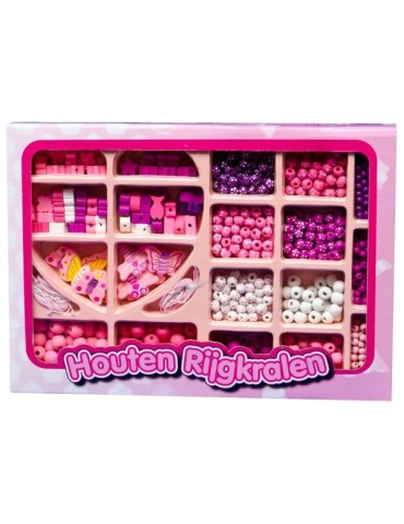 Holzperlen Set 825 tlg.