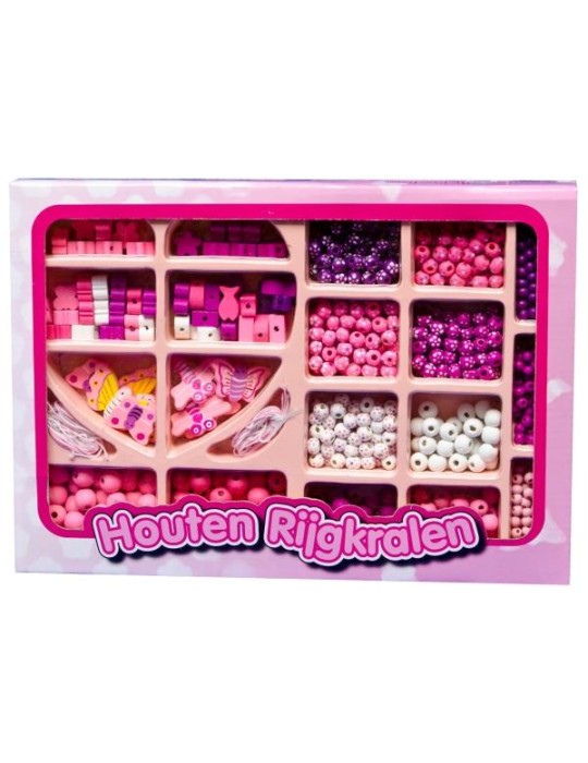 Holzperlen Set 825 tlg.