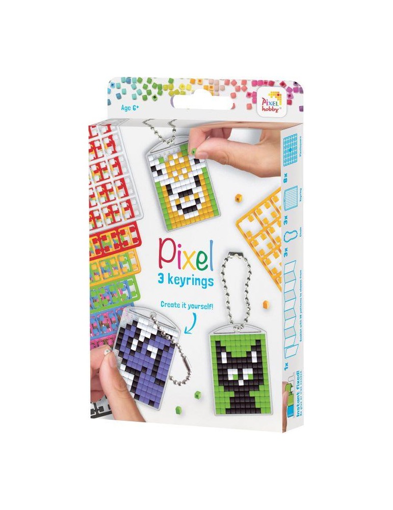 Pixel Medaillon Set Tiere