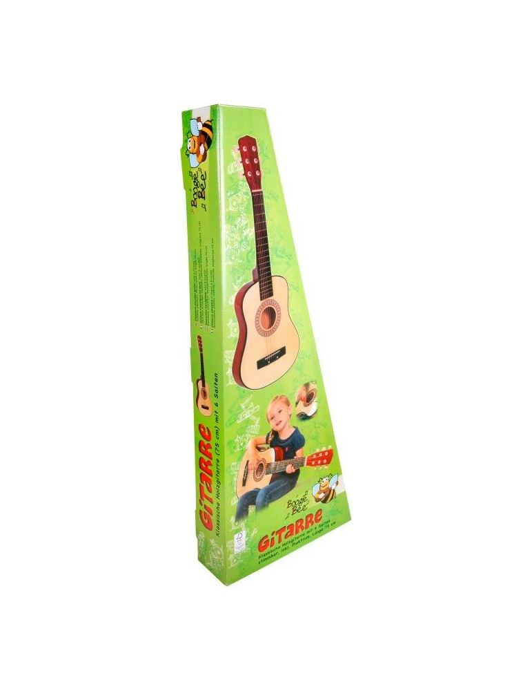BGB Holzgitarre mit 6 Saiten, 75cm