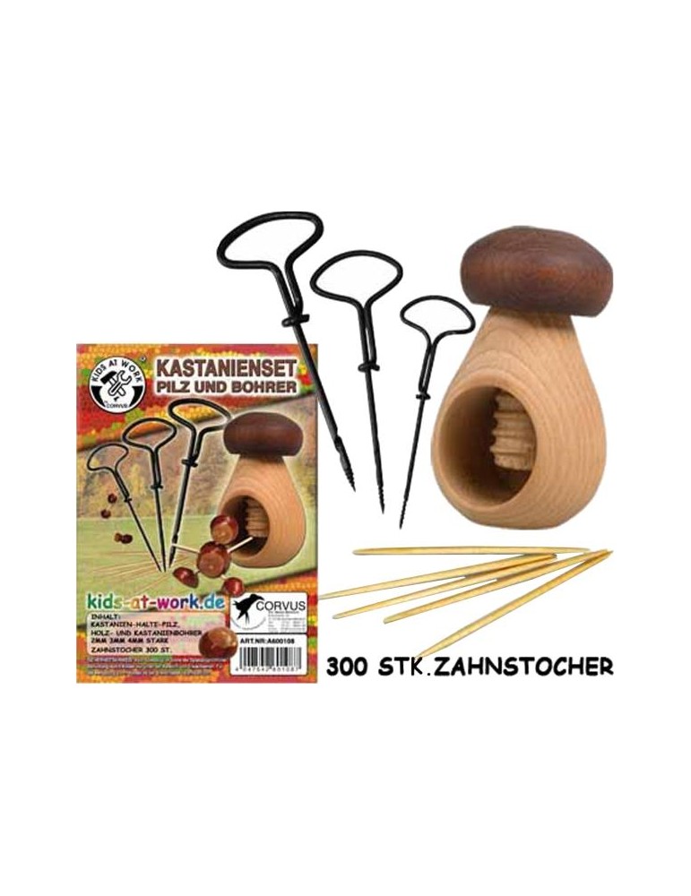 Kids at Work Kastanienset Pilz u. Bohrer