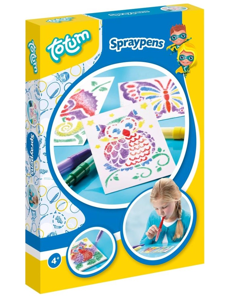 Spraypens - Pustestiftbilder basteln