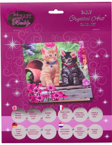 Crystal Art Katzenfreunde 18x18cm