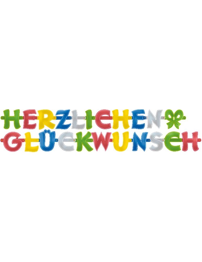 Herzlichen Glückwunsch Partykette / Girlande