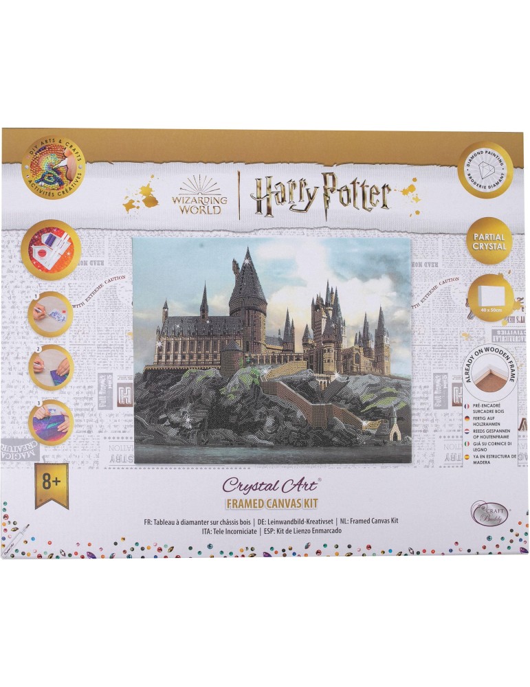 Crystal Art Leinwandbild Hogwarts Castle