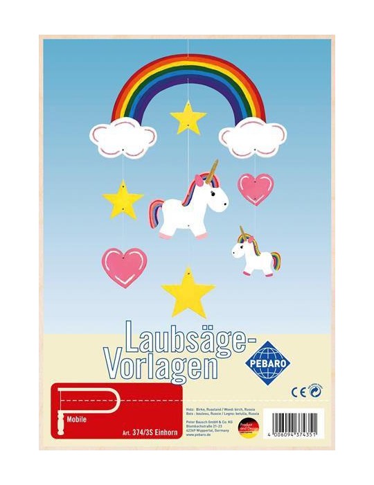 AV-LAUBSÄGEVORLAGE MOBILE EINHORN 374/3S