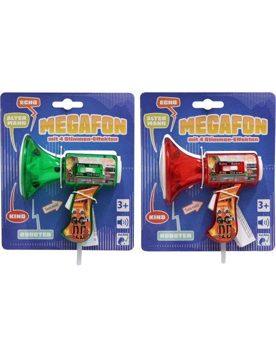 Megafon mit Sound, 2-fach sortiert