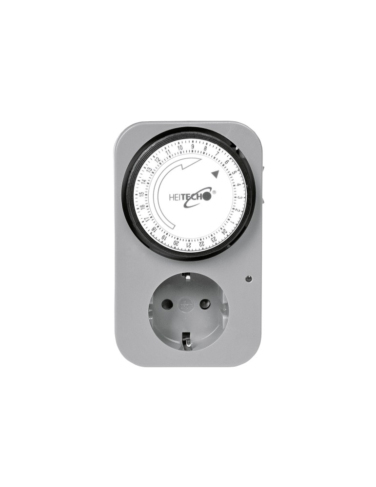 HEITECH Tages-Zeitschaltuhr mit Kinderschutz mechanisch