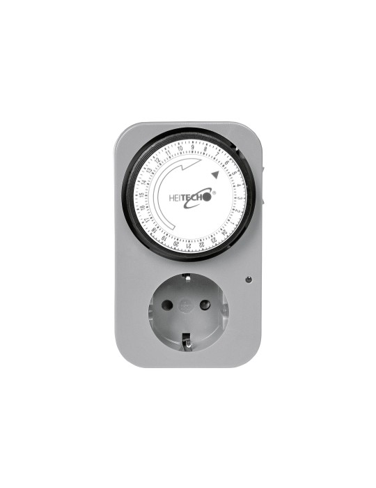 HEITECH Tages-Zeitschaltuhr mit Kinderschutz mechanisch