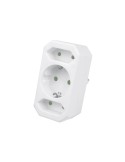 HEITECH Steckdosenadapter 3fach 1Schu/2Euro