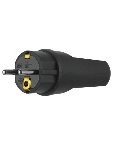 REV RITTER SchuKo-Stecker Vollgummi SK schwarz