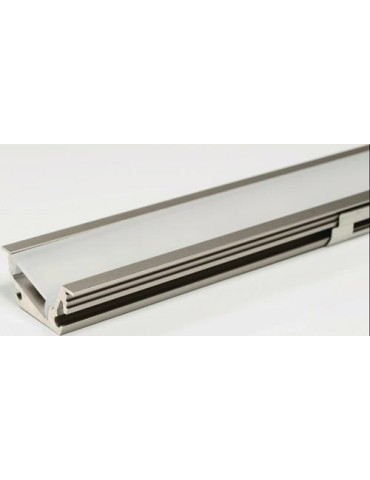 LED Leuchtenprofil Venice Mini Venice Mini Nutmaß 23x11mm Einbau Alu.VA L&S