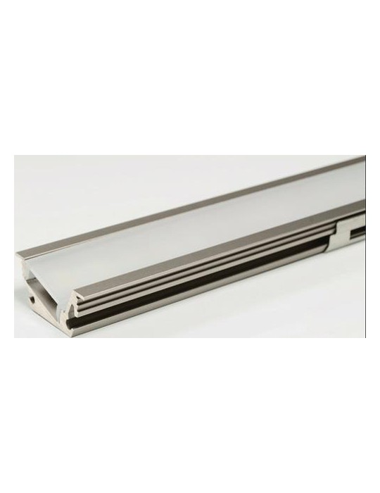 LED Leuchtenprofil Venice Mini Venice Mini Nutmaß 23x11mm Einbau Alu.VA L&S