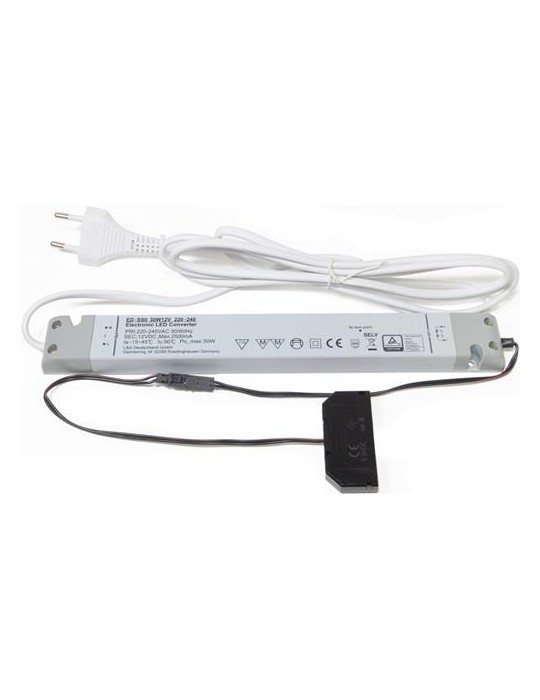 LED-Konverter 230 V 12 V 30 W 6-fach Verteiler L&S