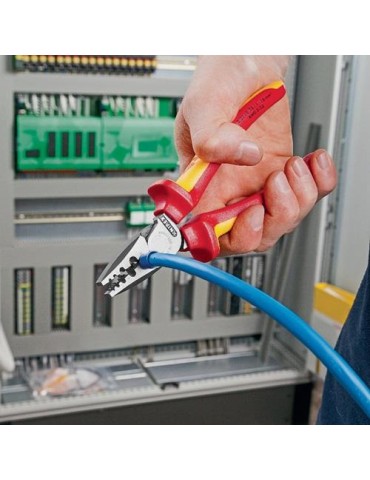 Aderendhülsenzange Gesamt-L.180mm 0,25-16,0(AWG 23-5)mm² pol.Mehrkomp-Hüllen VDE