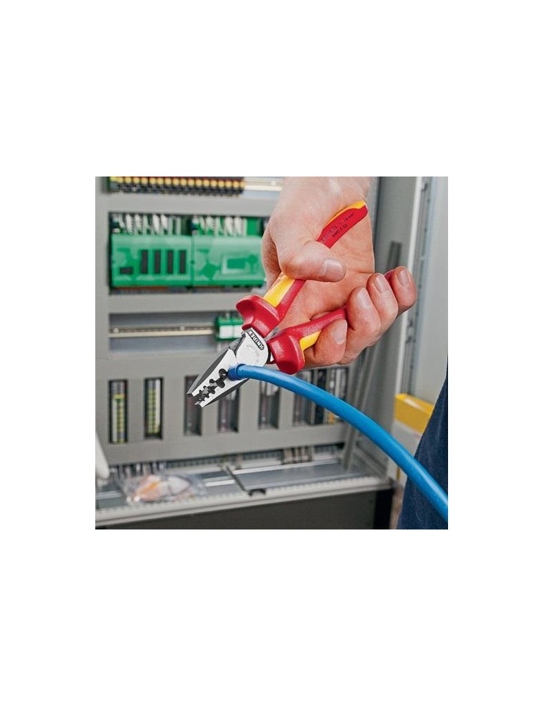 Aderendhülsenzange Gesamt-L.180mm 0,25-16,0(AWG 23-5)mm² pol.Mehrkomp-Hüllen VDE