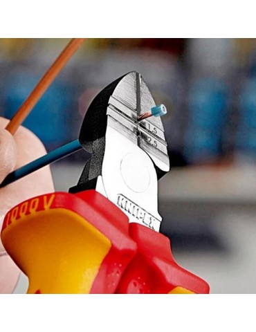 Abisolierseitenschneider L.160mm VDE Mehrkomp.-Hüllen VDE KNIPEX