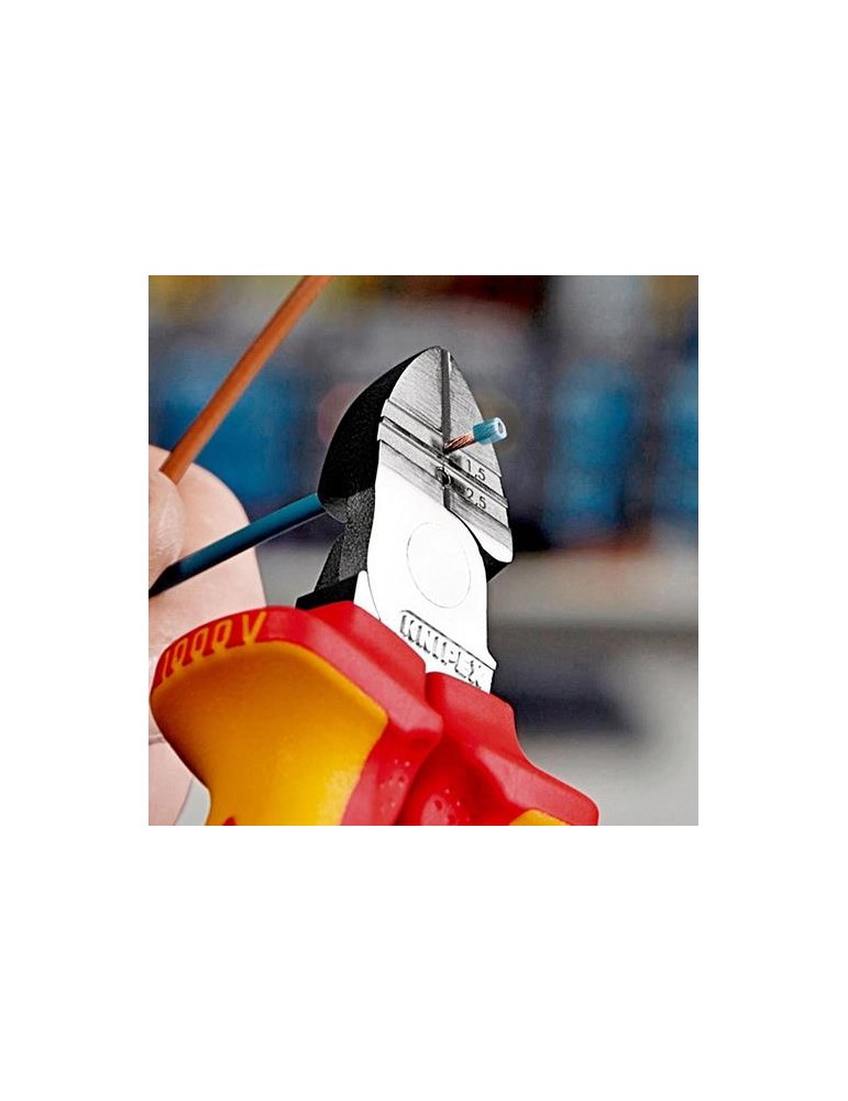 Abisolierseitenschneider L.160mm VDE Mehrkomp.-Hüllen VDE KNIPEX