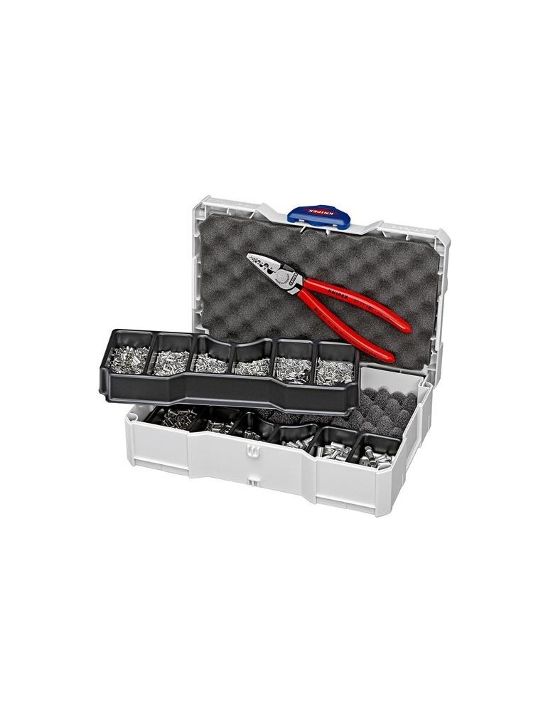 Aderendhülsensortiment 1401tlg.0,75-25mm² Crimpzange
