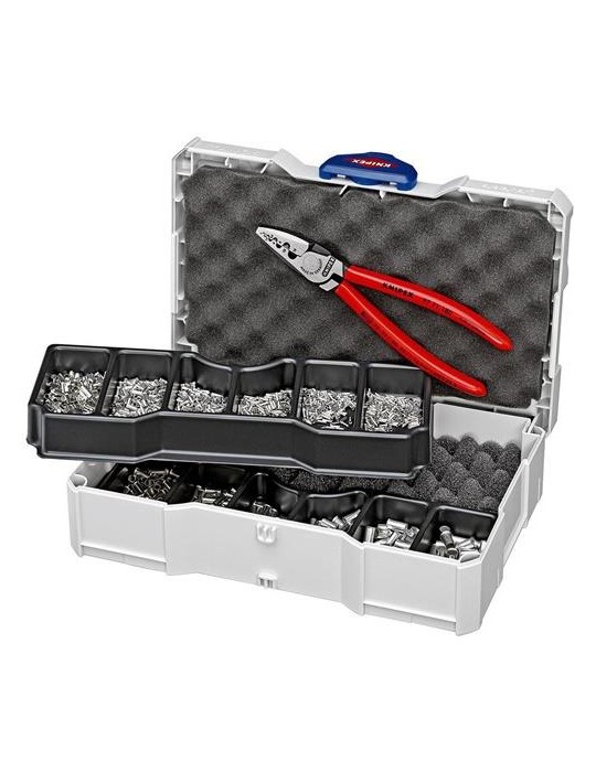 Aderendhülsensortiment 1401tlg.0,75-25mm² Crimpzange