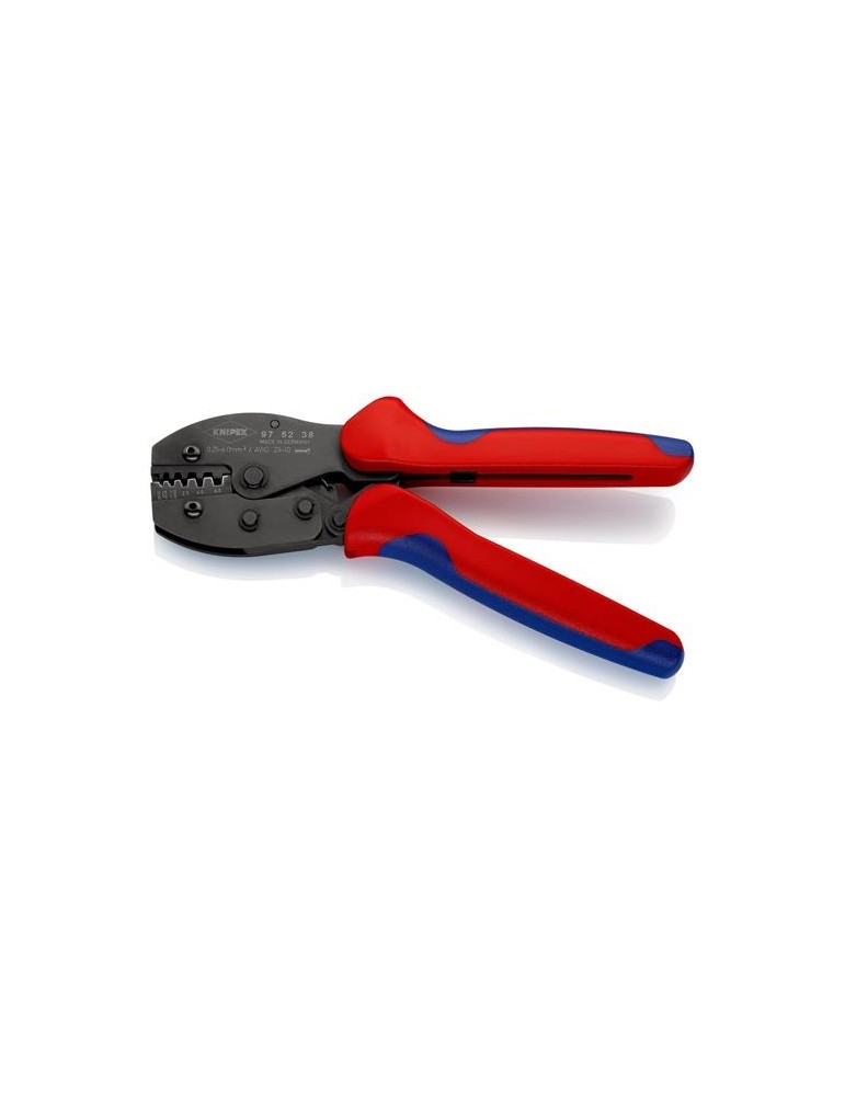 Aderendhülsencrimpzange PreciForce® L.220mm 0,25-6 (AWG 23-10) mm² brün.