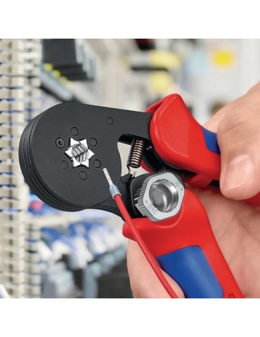 Aderendhülsenzange Gesamt-L.180mm 0,08-10,0 (AWG 28-7)mm² brün.Mehrkomp.-Hüllen