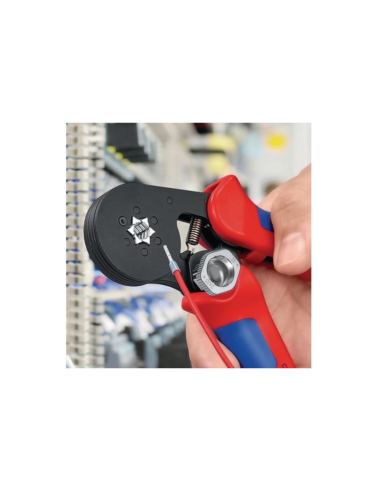 Aderendhülsenzange Gesamt-L.180mm 0,08-10,0 (AWG 28-7)mm² brün.Mehrkomp.-Hüllen