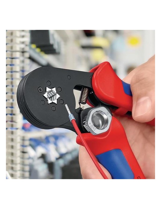 Aderendhülsenzange Gesamt-L.180mm 0,08-10,0 (AWG 28-7)mm² brün.Mehrkomp.-Hüllen