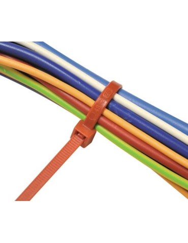 Kabelbinder L.280mm B.4,5mm PA 6.6 rot 100St./Btl.SAPISELCO