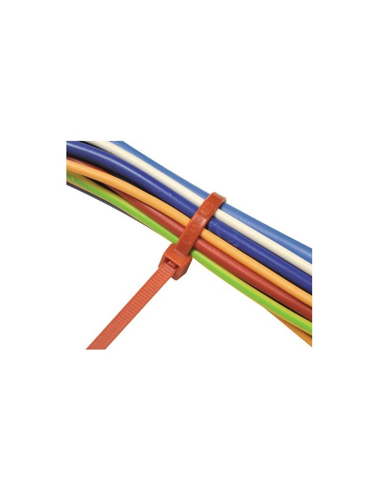 Kabelbinder L.280mm B.4,5mm PA 6.6 rot 100St./Btl.SAPISELCO
