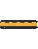 Schlauch- u.Kabelbrücke L980xB240xH45mm Gum.schwarz/gelb 2 Kanäle