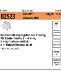 Befestigungsbinder R 82523 Edgecl. 4,6x200/45 PA66HS sw SA 500St HELLERMANNTYTON - VPE: 500