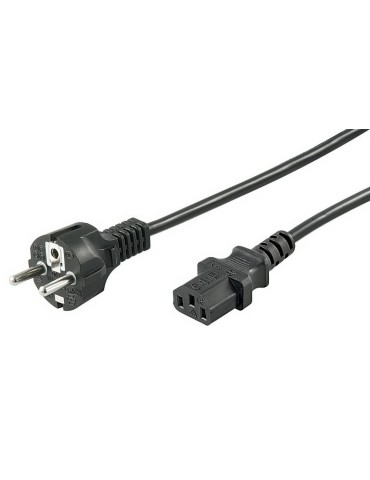 Netzkabel Schutzkontakt-Stecker IEC 320-C13 Buchse 150cm schwarz