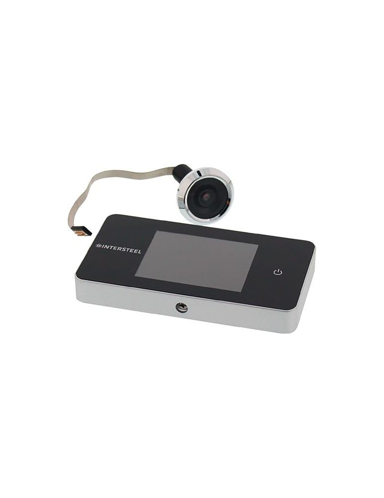 Digitaler Türspion Basic Ku.silber 100Grad 38 mm/110mm INTERSTEEL
