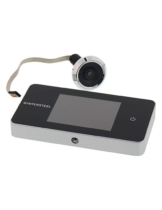 Digitaler Türspion Basic Ku.silber 100Grad 38 mm/110mm INTERSTEEL