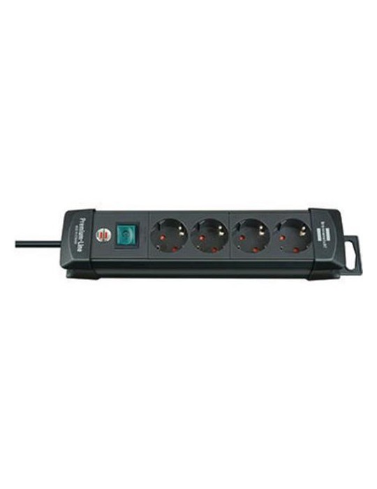 brennenstuhl Steckdosenleiste Premium-Line 1951140100 4fach sw
