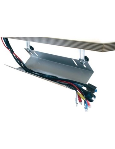 Kabelkanal B760xT185xH100mm silber f.Schreibtisch