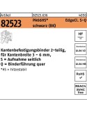 Befestigungsbinder R 82523 Edgecl. 4,6x200 PA66HS sw SQ 500St HELLERMANNTYTON - VPE: 500