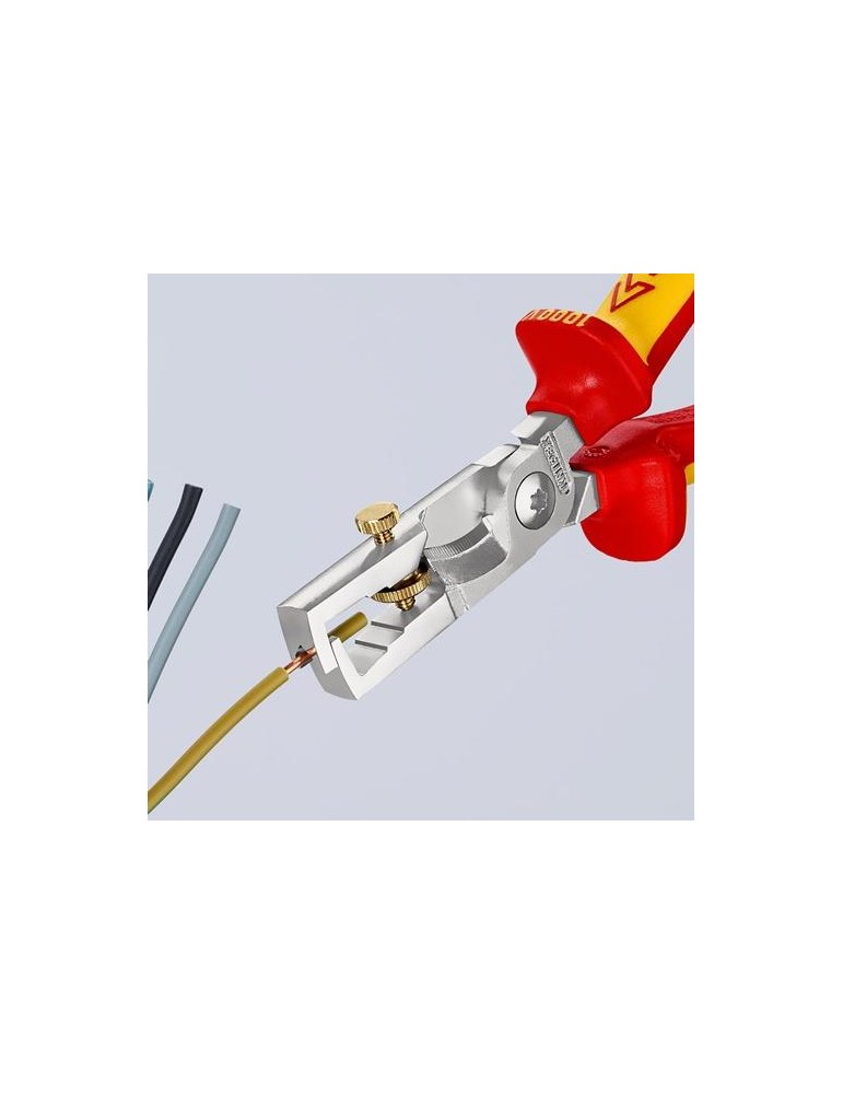 Abisolierzange StriX L.180mm VDE verchr.Mehrkomp.-Hüllen KNIPEX