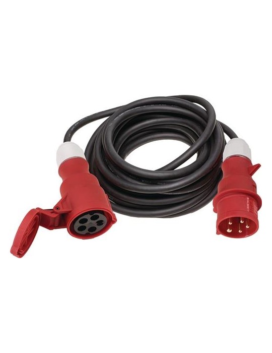 CEE-Verlängerung 32 A 400 V 10 m H07RN-F 5 x 6 mm² schwarz IP44 weißGÄRTNER