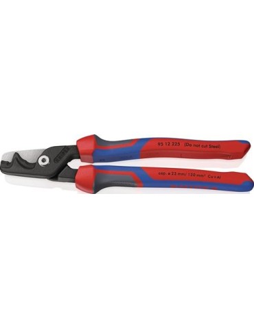 Kabelschere StepCut XL L.225mm Kopf brün.Comfort-Griff KNIPEX
