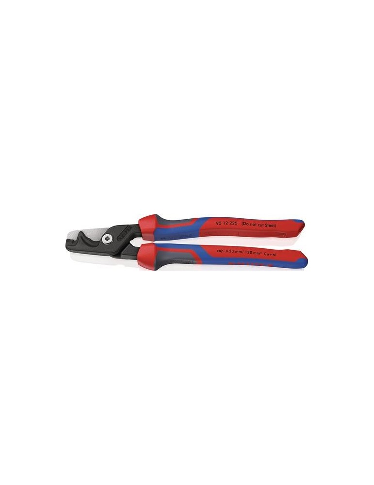 Kabelschere StepCut XL L.225mm Kopf brün.Comfort-Griff KNIPEX