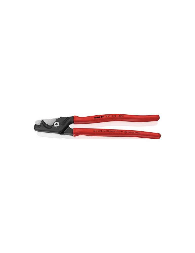 Kabelschere StepCut XL L.225mm Kopf brün.Ku.-Überzug KNIPEX