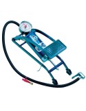 Fußluftpumpe 5bar Einzelzylinder m.Manometer